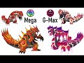 The Weather Trio Pokemon Mega & Gigantamax Evolve : Rayquaza Kyogre Groudon