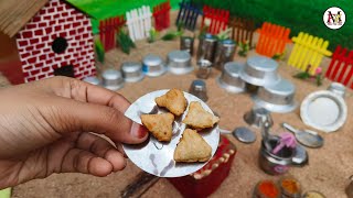 Miniature Cooking/ Samosa/ Mini Food Zone#youtube