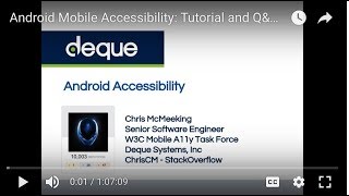 Android Native Mobile Accessibility