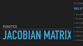 The Jacobian Matrix in Robotics & Python - Denavit Hartenberg & Universal Robots