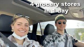 Plant based grocery haul for a week vacation!