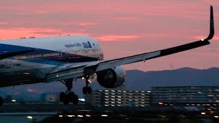 飛行機撮りの聖地 ～千里川土手の夕暮れ～ 2015年5月23日版