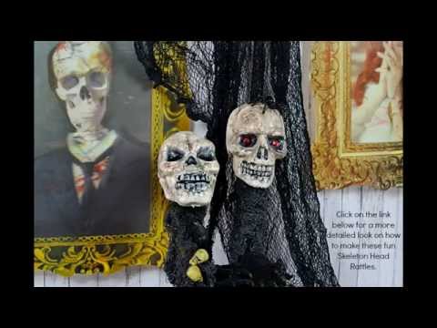 How to Make Halloween Skeleton Head Rattles How to Make Halloween Skeleton Head Rattles