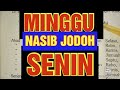 NASIB JODOH HARI LAHIR MINGGU DAN SENIN ||PRIMBON