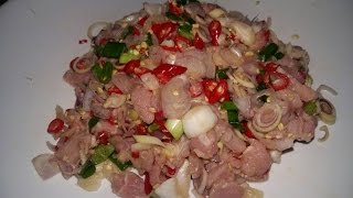 ยำแหนมซี่โครงประทะส้มตำสูตรปูเชียงรายByชีวิตคนบ้านนอก