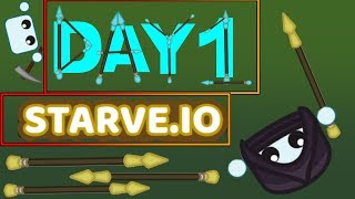 Starve.io - Day 1 - (Super - D)