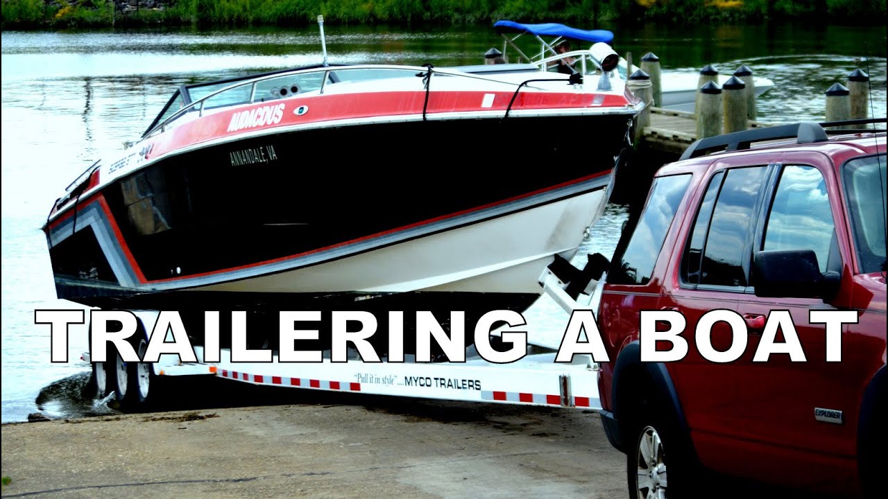 Trailering A Boat Youtube