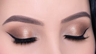 The Perfect Bronze Bridal Eye Makeup Look Tutorial