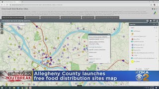 Allegheny County Launches Free Food Distribution Sites Map