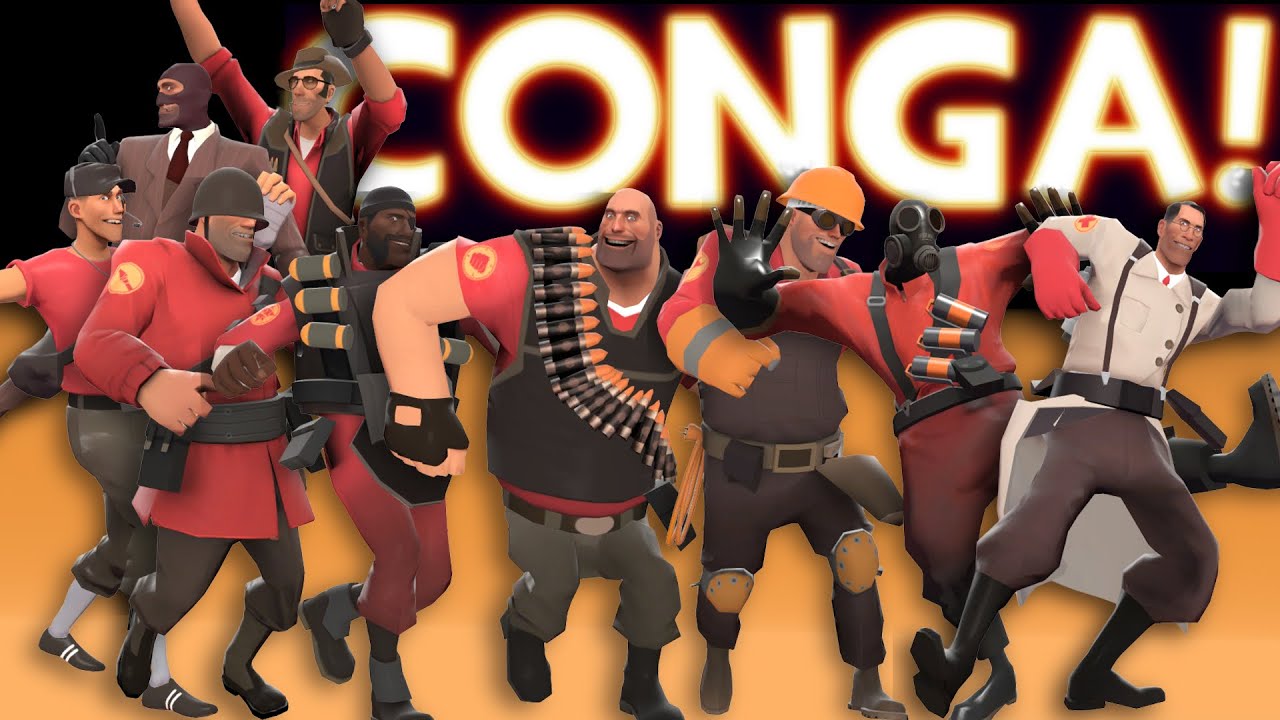 Team Fortress 2 Conga Group Taunt Youtube