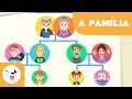 A Família - Árvore Genealógica para crianças - Vocabulário - Pai, mãe, irmão, avós, tios...