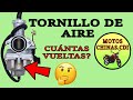 CUANTAS VUELTAS AL TORNILLO DE AIRE 🤔🤔