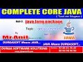 Core Java -  java.lang.package -  getClass() method Part - 1