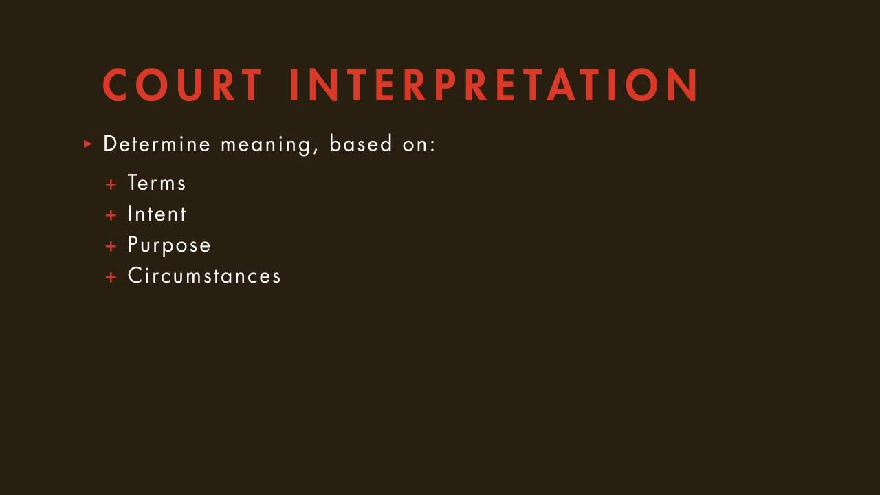 Contracts Tutorial Interpretation Quimbee Youtube