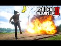 Arthur Morgan using EXTREMELY Explosive Ammo