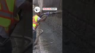 🎯Shotcrete (Püskürtme Beton) nedir? Açıklamada 👇#construction #machine #architecture #shotcrete