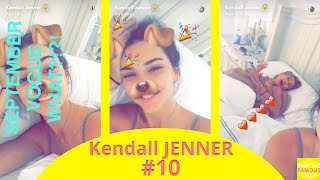 Kendall Jenner reacting to her VOGUE cover - snapchat - august 11 2016