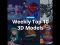 Sketchfab Weekly Top 10 3D Models Week 47 2020