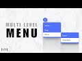EASIEST Way to Create a Multi Level Menu | Pure CSS (In 3 MINS)