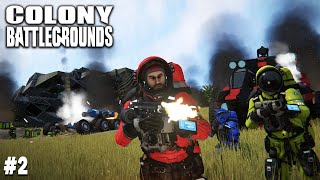 ENEMY Players! - Space Engineers - Colony BATTLEGROUNDS - Ep #2