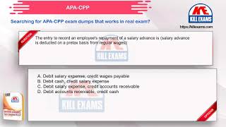 APA-CPP - Certified Payroll Professional Real Exam Questions by Killexams.com