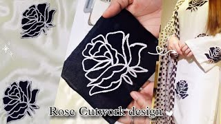 New Trendy Outfit design 🥀✨️ Trending suit design 2024 | Rose Cutwork design | cutting and stitching