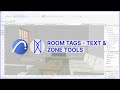 Archicad 24 - Room Tags With Text And Zone Tools