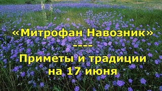 Народный праздник «Митрофан Навозник». Приметы и традиции на 17 июня.