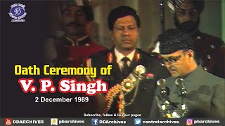 1989 - V. P. Singh's Oath Taking Ceremony As Prime Minister