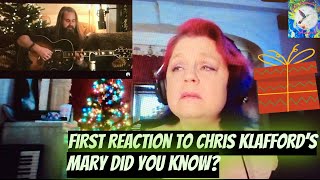 First Time Reaction to Chris Klafford - Mary Did You Know? Moved to tears...
