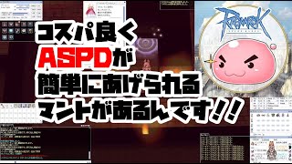 ラグナロクオンライン　ルーンナイト　ピラ3F　オウルバロンマント　コスパ！手軽！ASPD！