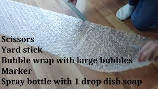 Cheap bubble wrap is effective way to insulate your windows and save heat withou