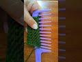 HOW TO COMB KNIT AND CAST OFF STITCHES