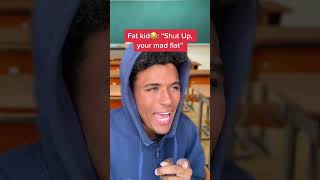 When fat kid roast girl😳📚 #shorts #viral #funny #school #viralshorts