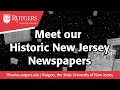 Introducing the New Jersey Digital Newspaper Project