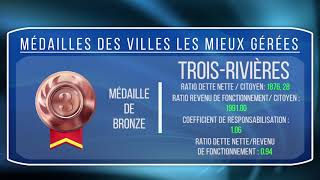 Trois-Rivières, troisième grande ville la mieux gérée au Québec (médaille de bronze)