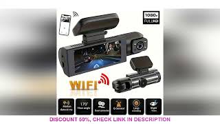 1080P WIFI Dual camera Dash Cam for cars,Front And Inside,car camera with IR Night Vision,Loop Recor