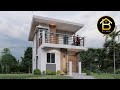 MINIMALIST 2 Storey 3 Bedrooms SMALL HOUSE DESIGN