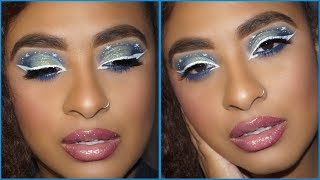 Blue Festive Holiday Eye/ Makeup Tutorial | VANITYSM