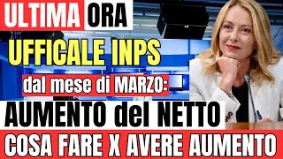 UFFICIALE INPS: ricalcolo PENSIONI con AUMENTO del NETTO solo per i pensionati che hanno un ....