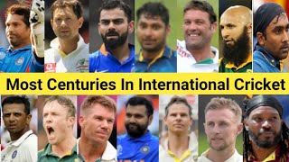 Most Centuries In International Cricket 🏏 Top 25 Batsman 🤠 #shorts #sachintendulkar #viratkohli