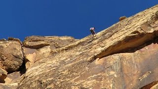 Rappelling in Red Rock Canyon