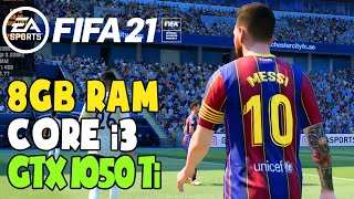 FIFA 21 on 8GB RAM + Core i3 (Low End PC) | FC Barcelona vs Manchester City