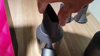 Dyson supersonic 吹風機   正品與仿品的吹嘴旋轉順暢度與異音