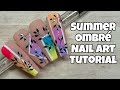 Summer Ombre Nail Art Tutorial