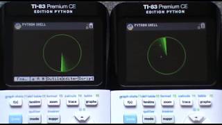 Python radar graphic demo / TI-83 Premium CE Edition Python