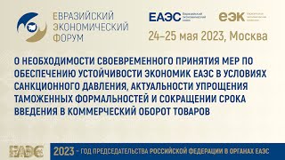 Сергей Владимиров | Директор Департамента тамож. законодател. и правоприм. практики ЕЭК | 2 часть