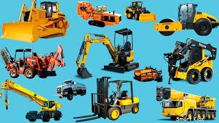 Los Vehículos de Construcción | Transporte para niños | Aprender los sonidos de los transportes