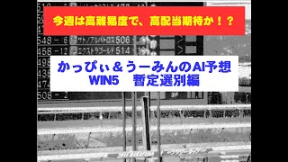 カピバラ先生と助手うーみんのAIによるWIN5予想！