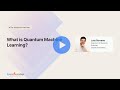 What is Generative Machine Learning | Fundamentals of Quantum Computing | Community Webinar